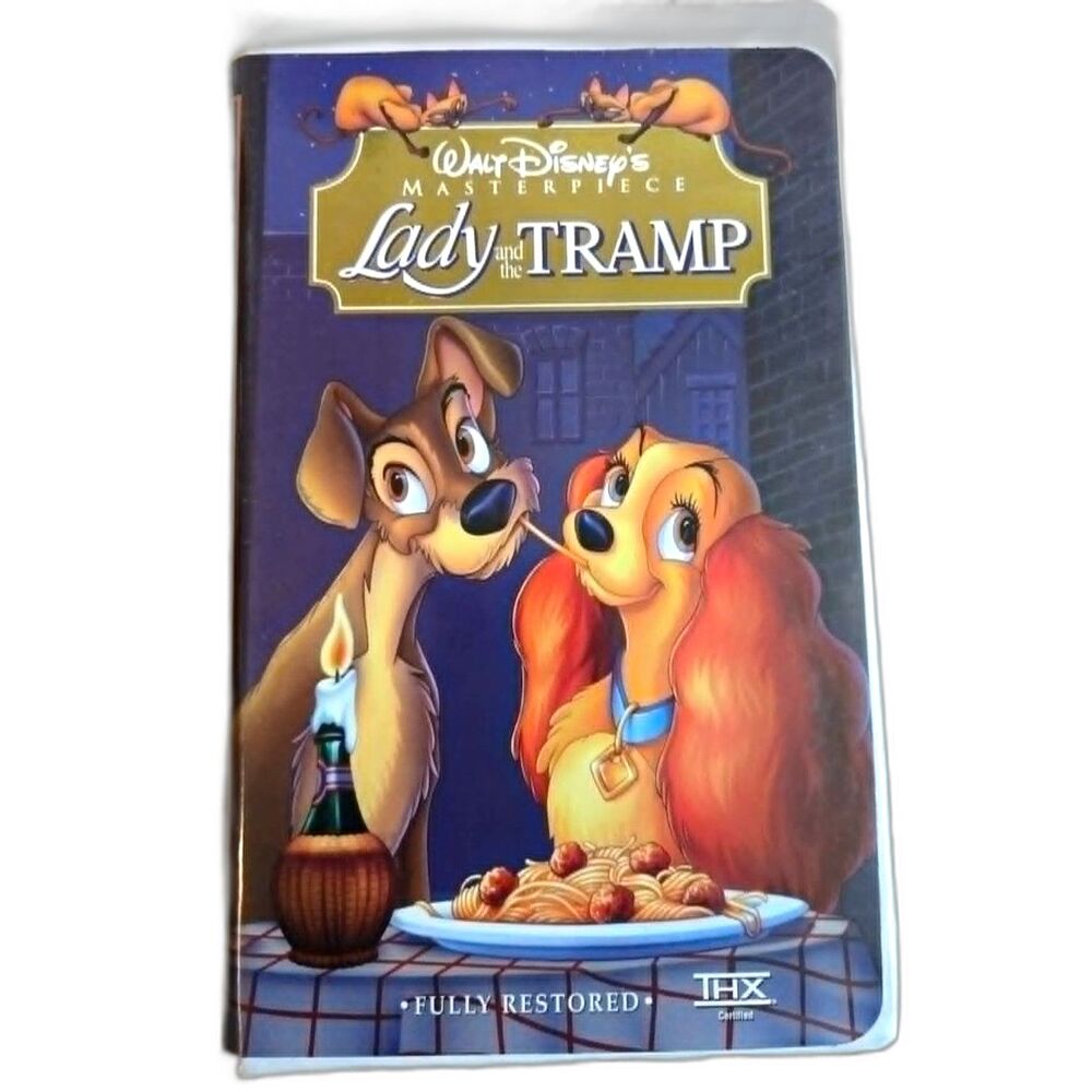 Lady and the Tramp 1955 VHS Disney Animated Romance Classic